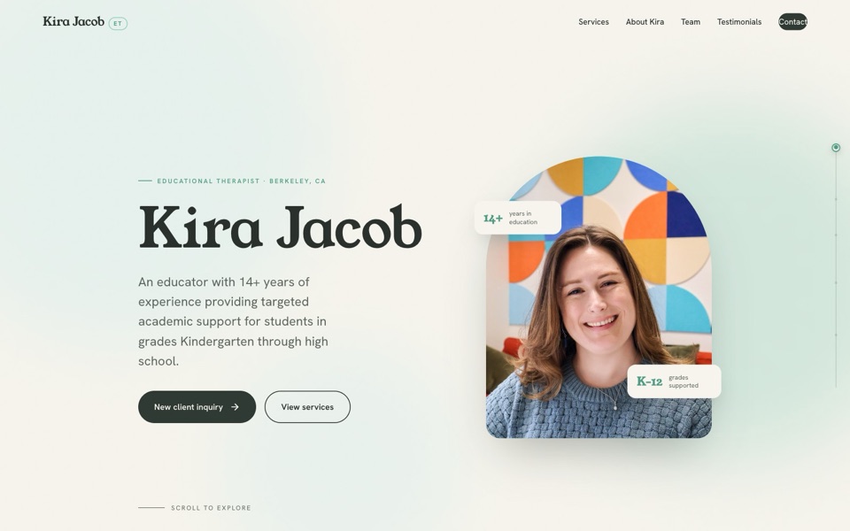 Jacob Educational Therapy website